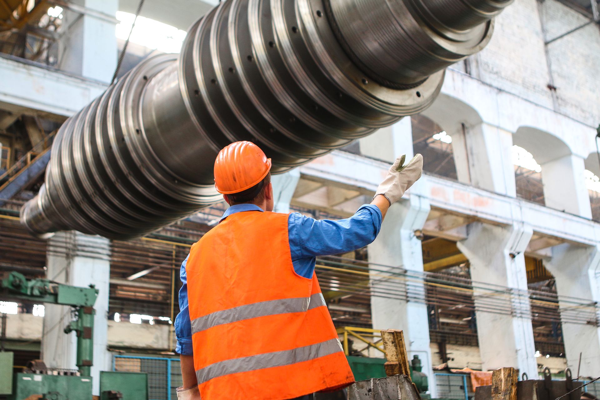 Industrial pipework and valves inside a plant environment